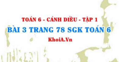 Bài 3 trang 78 SGK Toán 6 tập 1 Cánh Diều